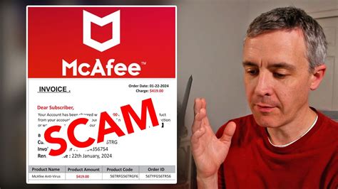 mcafee scam invoice|McAfee Antivirus Invoice Scam Email, Explained .